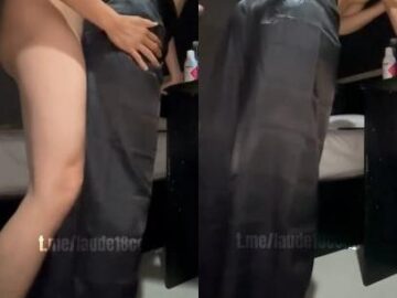 Địt em đồng nghiệp mặc áo dài phi bóng